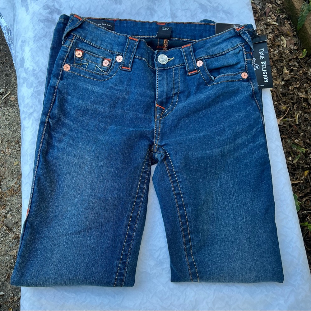 True Religion Women's Dreamcatcher Halle Om Core Mid Rise Jeans Sz 27